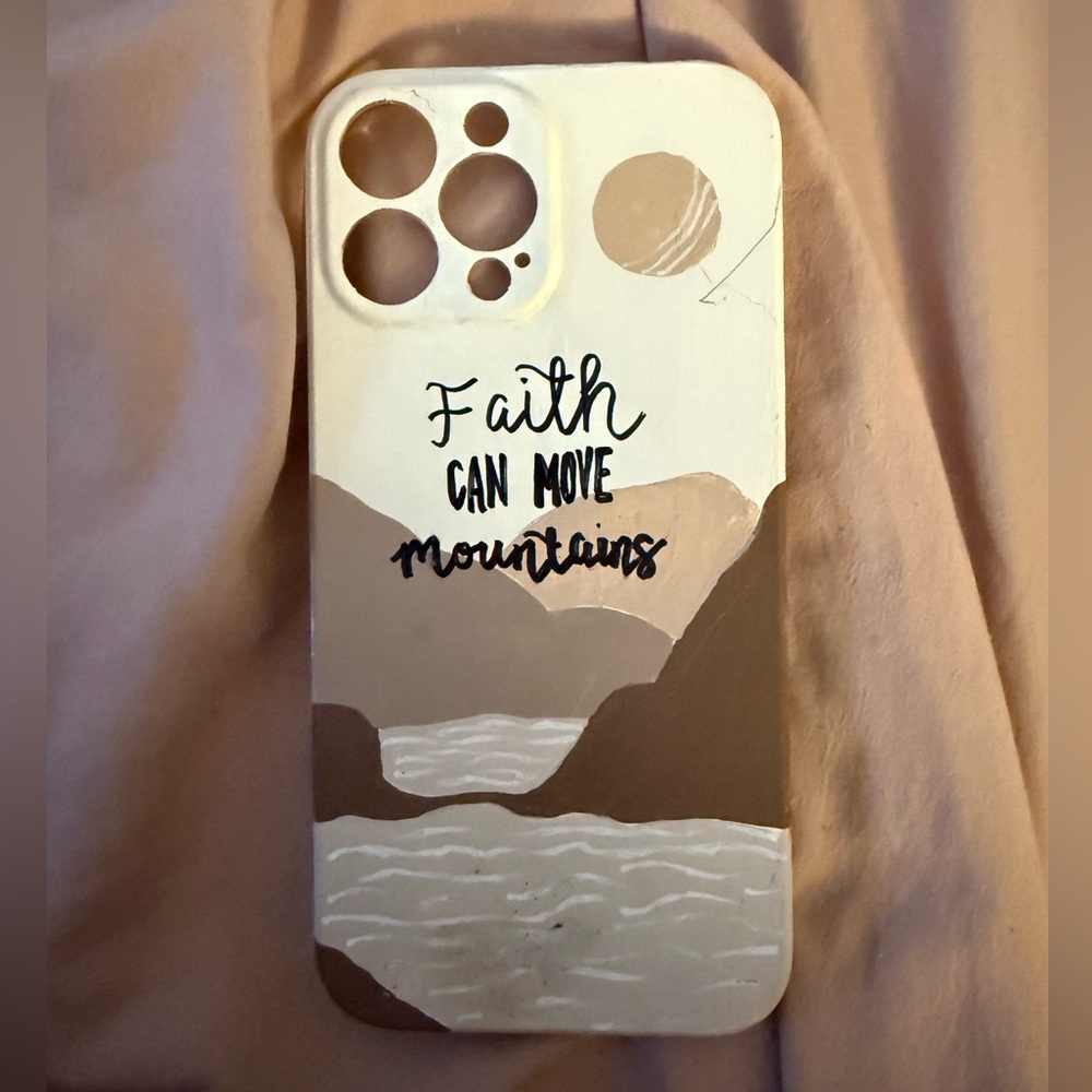 Custom Inspirational Phone Case - Brown and Cream